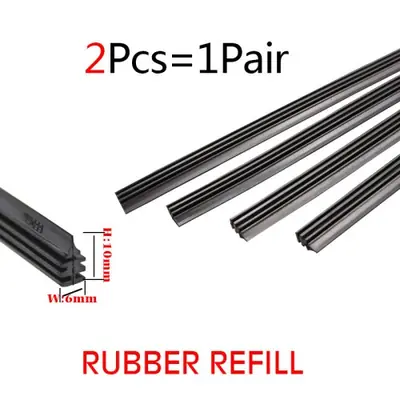 Image de Bandes de Recharge pour Essuie-Glace - Silicone & Gel de Silice 6mm