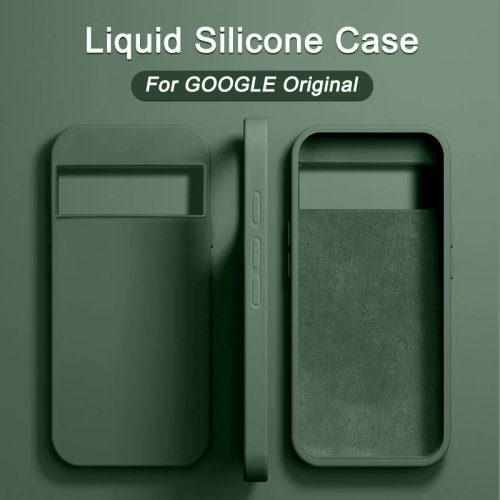 Afbeelding van Luxe Vloeibare Siliconen Telefoonhoesje voor Google Pixel 8, 6, 7 Pro, 6a en 7a – Zacht, Schockbestendig en Perfect Pasvorm