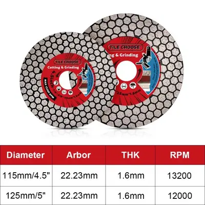 Image de Lame de Diamant 115/125mm pour Carrelage et Pierre