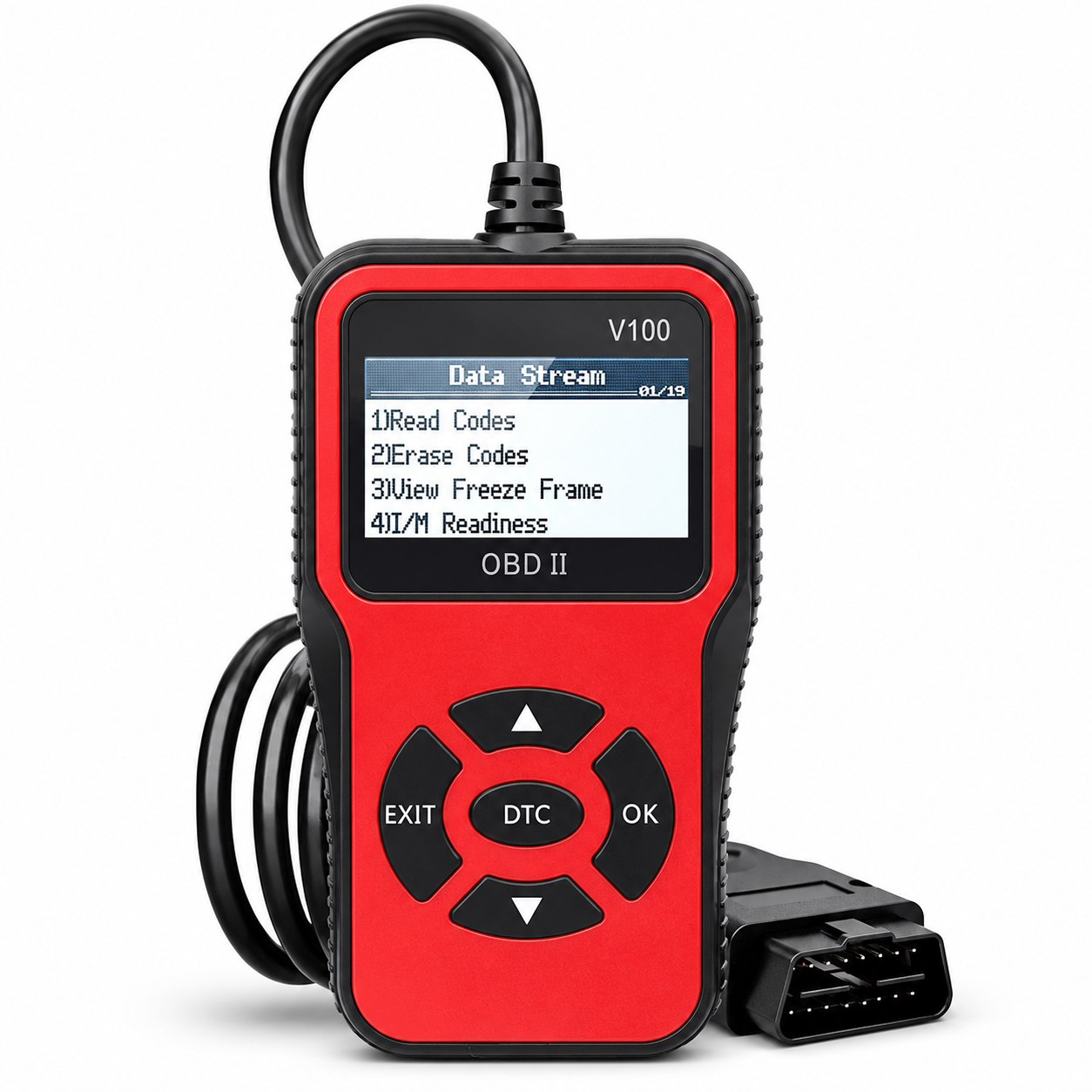 Imagen de Escáner de diagnóstico OBD2 automotriz, lector de códigos, lector de códigos de fallos del motor, he...