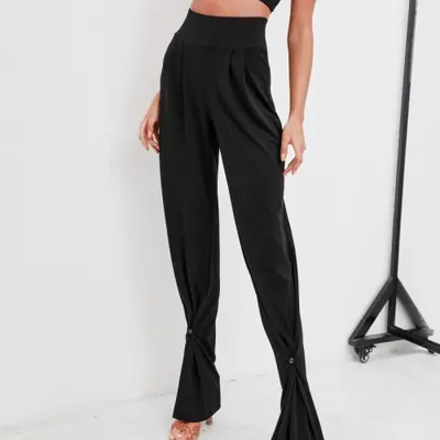 Image de Pantalon de Danse Latine Femme - Respirant & Élégant