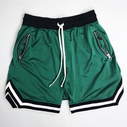 Afbeelding van Herenshorts met Trekkoord en Ritssluiting – Ademend, Sneldrogend en Comfortabel Loszittende Sportkleding in Bijpassende Kleur
