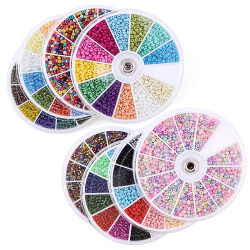 Image de Perles de Rocaille Verre - Lot de 2000 Pièces