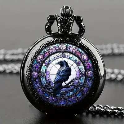 Image de Montre de Poche Vintage Crows - Élégance & Fonctionnalité