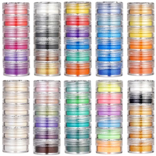 Bild von 6 farben/Set Perle Pulver Pigment Harz Form Farbstoff Farbstoff Perlglanz Epoxidharz Pigment für DIY Epoxidharz Handwerk Liefert