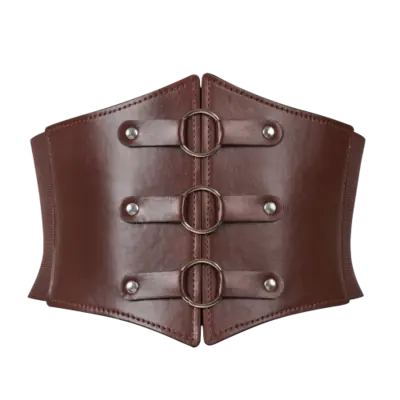 Image de Ceinture Gothique Triple Boucle - Style Punk Élégant