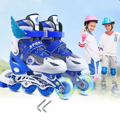 Image de Patins à roulettes lumineux réglables pour enfants