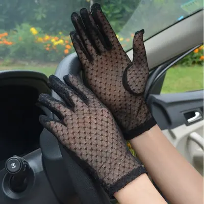 Image de Gants Dentelle Noire Été - Sexy & Protecteurs