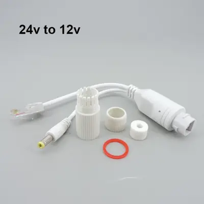Image de Adaptateur PoE 48V vers 12V/24V - Alimentation Étanche pour Caméras CCTV IP