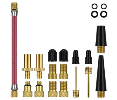 Image de Kit Adaptateur Pompe à Air pour Vélo et Ballons - 21-30 Pièces