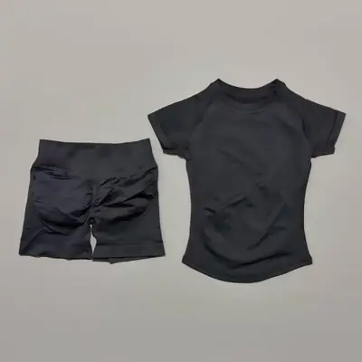 Image de Ensemble Fitness 2 Pièces Sans Couture pour Femmes