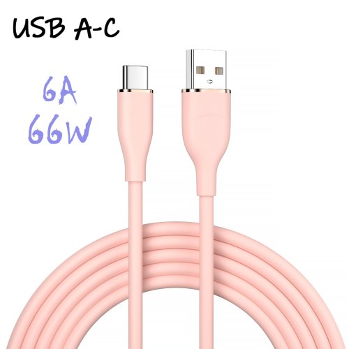 Zdjęcie UGOURD Płynny Silikonowy Kabel USB Typu C do C Szybkiego Ładowania 66W USB do C PD 60W 45W 27W Dla Huawei SCP Xiaomi iPhone 15 16 Pro Max