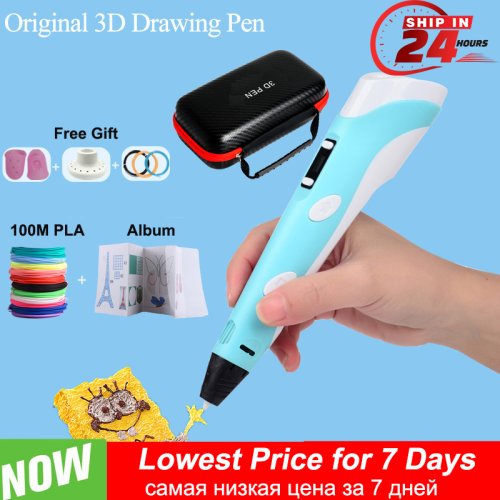 Immagine di Penna 3D per Bambini con Schermo LCD e Filamento PLA - Penna da Stampa 3D per Disegni Creativi, Giocattolo Educativo Ideale come Regalo di Compleanno o Natale