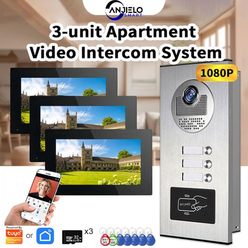 Image de Interphone Vidéo 1080p avec RFID et Tuya Smart