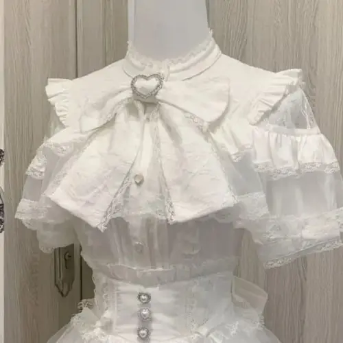 Image de Blouse Dentelle Vintage Lolita - Style Japonais & Coréen Chic