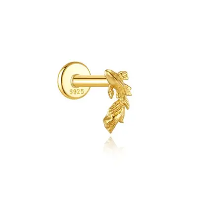 Image de Boucles d'oreilles Koi Rouge en Argent Sterling 925