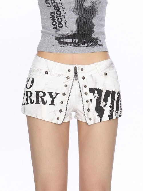 Image de Shorts Femme Harajuku Y2K - Style Gothique Rétro