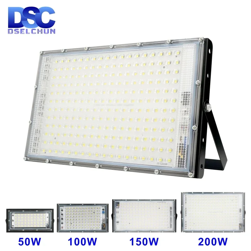 Afbeelding van LED Schijnwerper 50W-200W - Waterdicht & Krachtig voor Buiten