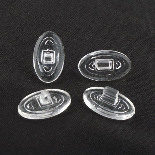 Bild von 20 stücke/100 stücke Silikon Brillen Nase Halterung Anti-slip Weichen Bequemen Oval Nase Pads Glas Unterstützung brillen Zubehör