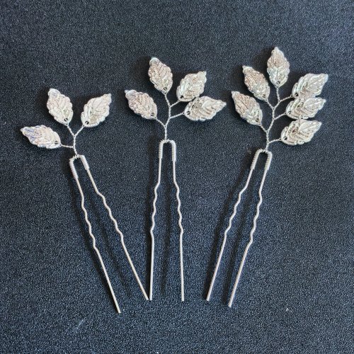 Foglia argento 3pcs