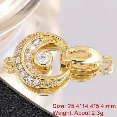 Image de Fermoirs Créatifs en Or & Argent Plaqué - Accessoires Bijoux DIY