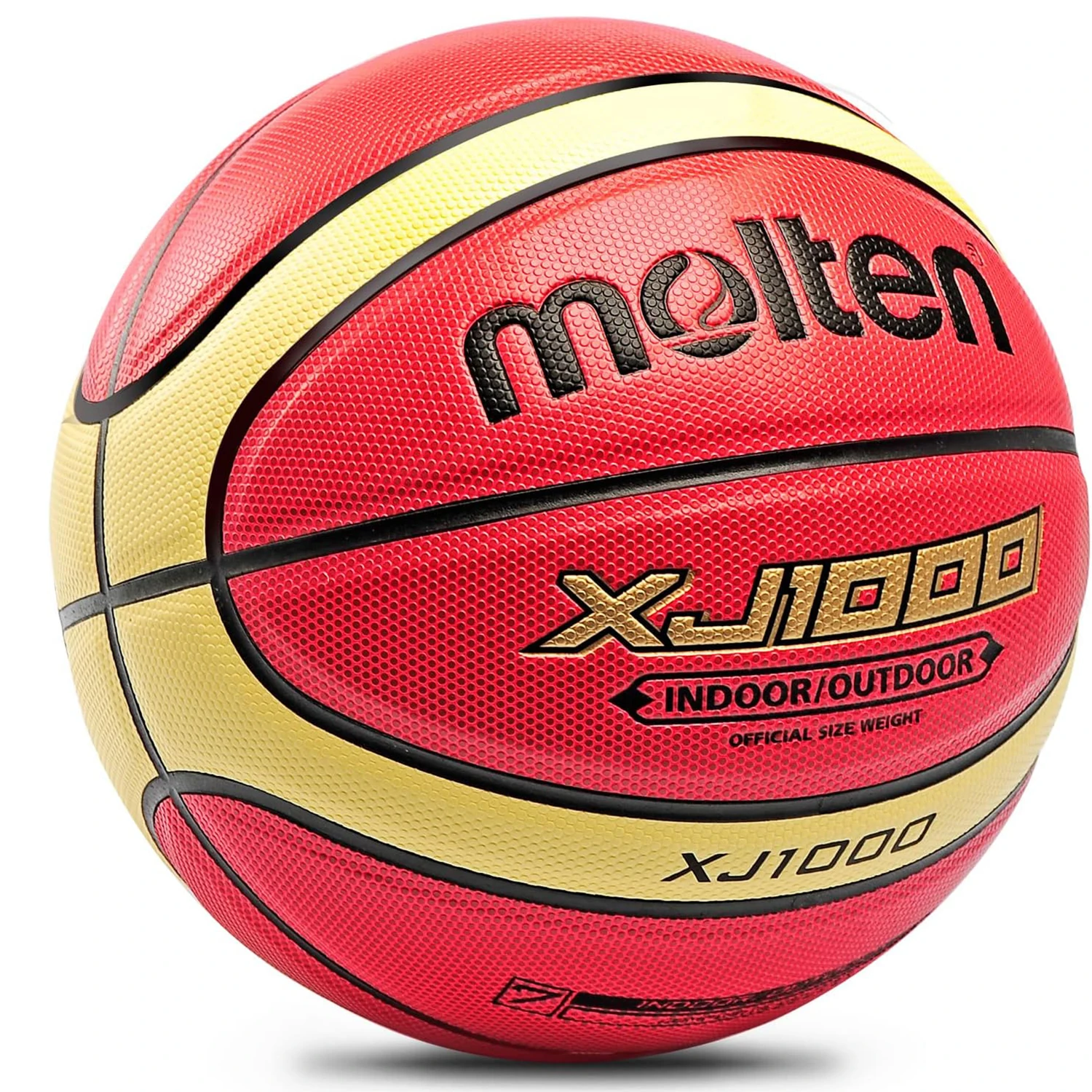 Baloncesto fundido XJ1000 Talla 6, 7 Entrenamiento interior/exterior Baloncesto de cuero PU resistente al desgaste