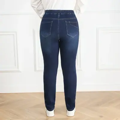 Image de Jeans Femme Grande Taille 7XL-9XL - Coupe Ajustée & Élastique