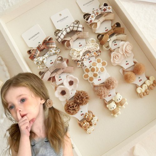 Immagine di Elastici per Capelli per Bambine - Set di 10 Pezzi Colorati