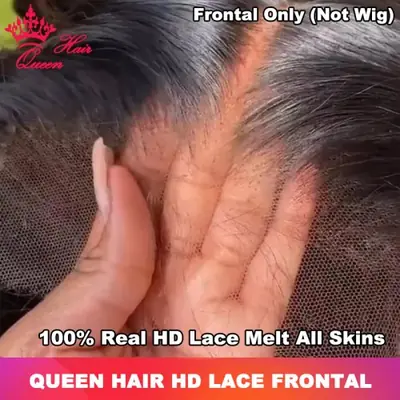 Image de Cheveux Humains en Dentelle Invisible - Frontal HD Naturel