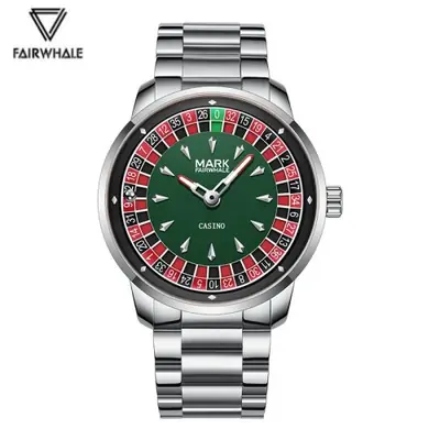 Image de Montre Homme Design Original avec Roulette Tournante