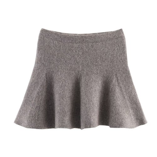 Immagine di 2025 autunno e inverno nuova moda abbigliamento da donna sciolto e dimagrante versatile giacca corta lavorata a maglia mezza gonna set