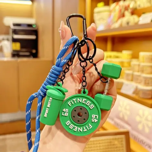Image de Porte-clés Haltères Détachables - Accessoire Fitness Créatif