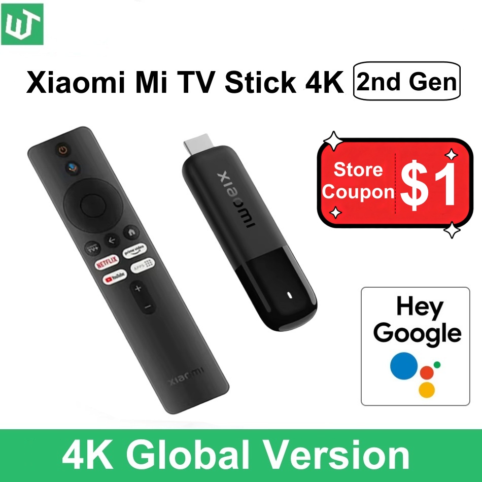 Image of Xiaomi TV Stick 4K 2nd Gen 2025 Global Version Bluetooth 5.2 Google TV Smart HDR 2GB RAM 8GB ROM Mini TV Dongle Streaming Media