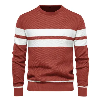 Image de Pull Homme Patchwork Col Rond - Style Automne
