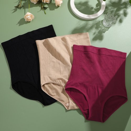 Afbeelding van Naadloos vormgevend slipje voor vrouwen – slankmakend shapewear met butt lifter en hoge elasticiteit in effen kleur