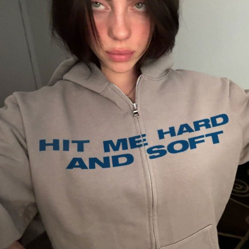 Bild von Hit Me Hard and Soft 2025 Tour Zipper Hoodies Männer Frauen Harajuku Pullover Mode Hip Hop Zip Up Sweatshirts Jacken Fans Geschenk