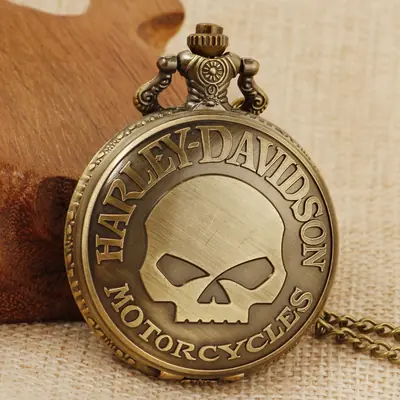Image de Montre de Poche Steampunk Vintage - Pendentif Quartz Unisexe