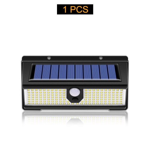 Zdjęcie 190led Solar Led Light Zewnętrzna dekoracja ogrodowa Kinkiet z 4 trybami IP65 Wodoodporna lampa z czujnikiem ruchu na energię słoneczną do drzwi podwórka