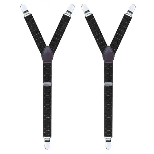 Image de Bretelles Homme 2 Pièces avec Clips Y & Pinces à Jarretelles