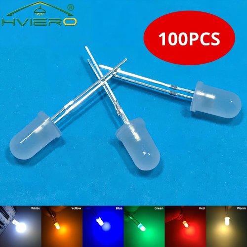 Image de LEDs 5mm Multicolores - Lot de 100 Pièces