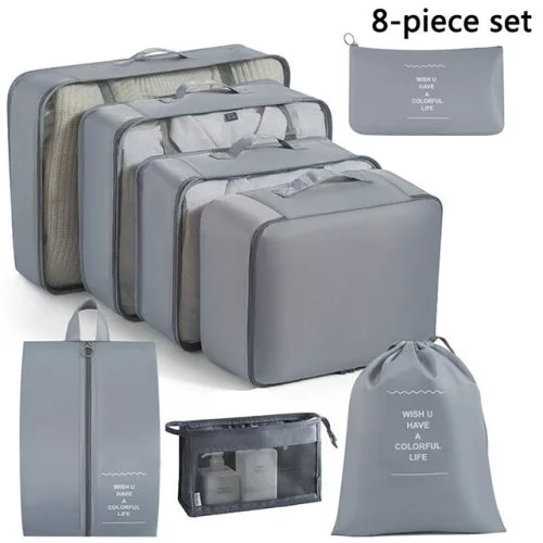 8pcs conjunto gris