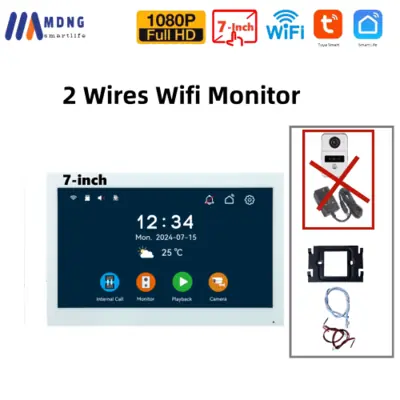 Image de Sonnette WiFi Intelligente 1080p avec Interphone Vidéo