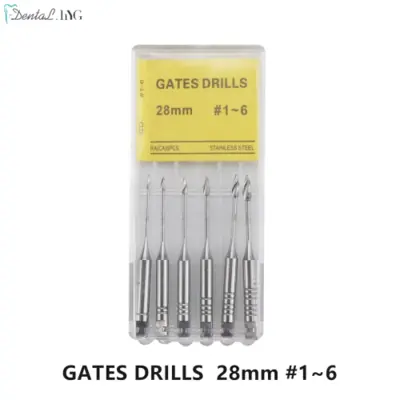 Image de Kit Endodontie Dentaire 6 Pièces - Perceuses Peeso & Fichiers Endo