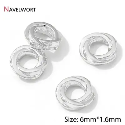 Image de Perles Torsadées Or 14K - Séparateurs pour Bracelets