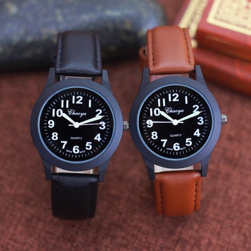Afbeelding van Stijlvolle Lederen Horloge voor Iedereen – Waterdicht & Modern Design