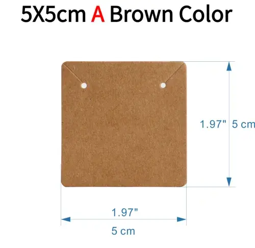 5x5cm A tipo marrón