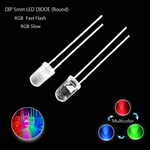 Image de LED RGB Clignotante 5mm - Multicolore & Lumineuse