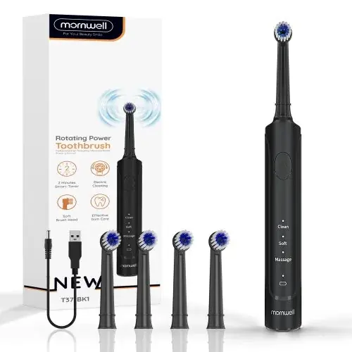 Image de Brosse à Dents Électrique Sonique T37 - Nettoyage Profond & Doux