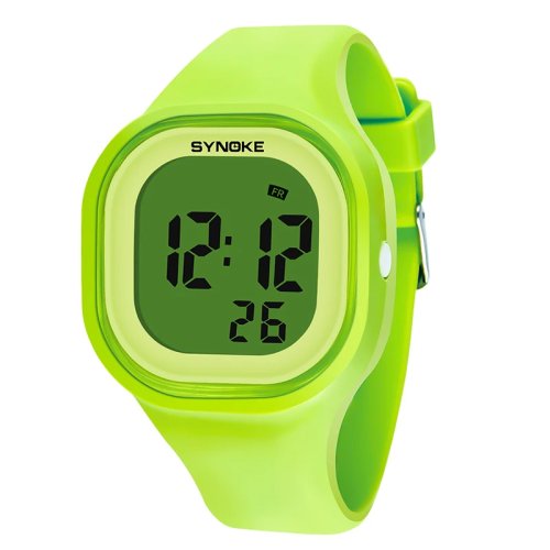 Bild von Synoke Kinderuhr Digital für Jungen und Mädchen ab 12 Jahren – Wasserdichte Sport-Armbanduhr mit LED-Display, robustem Kunststoffarmband und praktischen Funktionen für Schüler