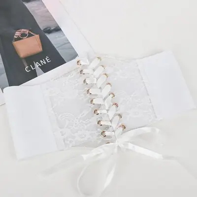 Image de Ceinture Corset à Lacets - Style Rétro Féminin